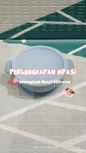 KOKOBEE Silicone SUCTION BOWL with Lid / Food Grade / Baby Safe / mangkuk bayi silikon / alat makan mpasi / food grade / perlengkapan makan bayi / set hadiah anak / mangkok baby / wadah makanan / feeding set