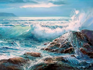 Jigsaw Puzzle 500/1000/1200/2000PCS Scenic Seaside Landscape Artwork Stress Relief Puzzle Wall Art Decor Gift