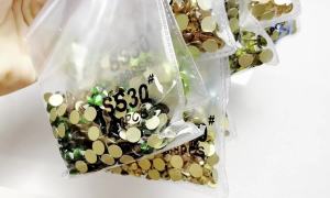 8 big + 8 small 2088 Cut Facets Nail Rhinestone Crystal AB Flatback Non Hotfix Rhinestones Decoration Crystal Stones