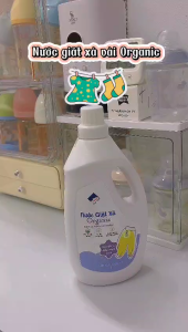 Nước giặt xả sinh học Ecocare 100ml/1L hương cam bạc hà an toàn cho em bé. Nước giặt xả em bé nano bạc khử khuẩn khử mùi hôi an toàn cho da bé