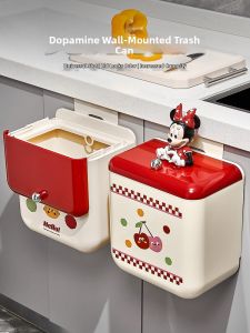 AIJIADA | Thùng Rác Treo Bếp Dung Lượng Lớn Có Nắp Tự Động