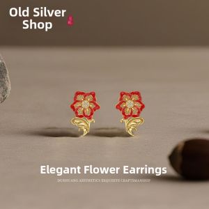 WU YUE JEWELRY | S925 Silver Charming Tea Rose Style Earrings
