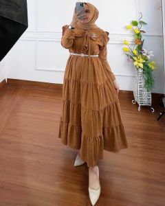 Fashion Muslimah//Midi Dress Rubie Voll 2//Tunik Wanita//by Aqila Fashion