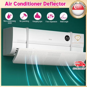 🇸🇬【SG stock】Aircon Wind Deflector Retractable Air Conditioner Wind Shield Aircon Wind Deflector AC Windshield Aircon wind ShieldWindow casement air conditioner 空调挡风板