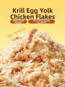 KUANFU | Nutritional Hair Beauty Cat Meal Topper Freeze-dried Krill Yolk Chicken Floss