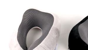 READY RHODEY BANTAL LEHER TRAVEL ALAS PENOPANG PENYANGGA leher JARAK JAUH U-Shape Foldable Beludru