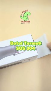 Botol Minum Termos Stainless Steel Vacuum Cup Tumbler dengan Pegangan Silikon 500ml K2366 Venrc Wakakids