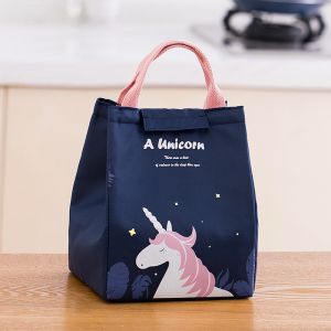 GXY Portable Lunch Box Waterproof Thermal Insulation Food Lunch Bag Picnic Unicorn Insulated Lunch Bag