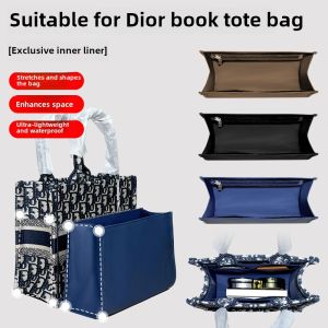 Naimei Hui  Tote Inner Bag Shopping Bag Organizer Storage Pouch Nylon Pure Color Cubic Shape for Everyones Use