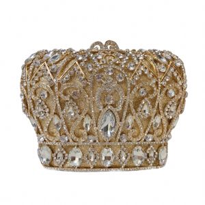 Diamond Dinner Bag Crown Style Crystal Bag Banquet Dress Handheld Womens Bag Chain Bag