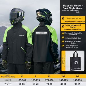 QUANYAN | Riding Raincoat for Men Full-Body Waterproof