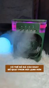 Quạt Điều Hoà Hơi Nước Mini Quạt Hơi Nước Làm Mát Để Bàn 3 Chế Độ Gió Dung Tích Bình Chứa Nước 600ml Quạt Hơi Nước Tích Hợp Đèn Led quạt điều hòa quạt hơi nước quạt hơi nước làm lạnh quạt điều hoà hơi nước quạt máy máy lạnh mini cho phòng ngủ quạt phun