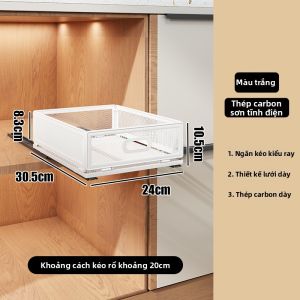QIMAHUANGZI | Giỏ Lưu Trữ Bếp Kéo Ra Kiểu Hộc