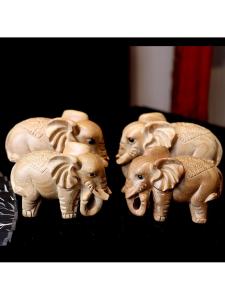 FENGHONGTAO | Tượng Voi Gỗ Handmade