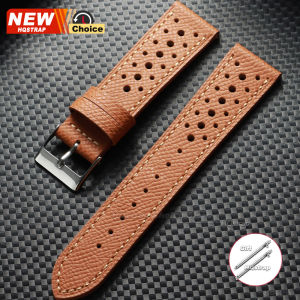 Perforated Breathable Band 18mm 19mm 20mm 22mm Smartwatch Leather Vintage Wristband Universa Strap for Seiko Bracelet for Rolex