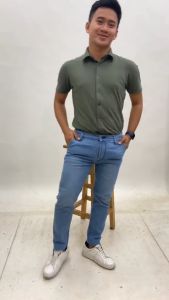 Celana Jeans Pria Keren Panjang Slimfit Hitam Premium