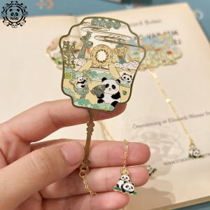 Đồ Trang Trí Văn Phòng Phẩm Bằng Kim Loại Hình Gấu Trúc Sáng Tạo Quà Tặng Học Sinh Kỷ Niệm Thủ Công Mỹ Nghệ Rỗng Phong Cách Cổ Điển