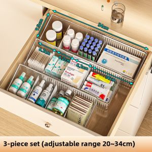 QIOEROUL | Medicine Organizer With Compartments Extendable