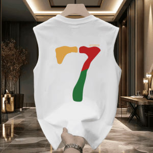 Mens Sleeveless Shirt Waistcoat Basketball Clothes Number 7 Athletic Clothing American Handsome Vest Mens Summer Tops