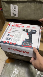 Thân Máy Khoan Pin Bossun M21B-ID1380BL Đầu Kẹp 13mm Autolock Lực Siết 80Nm Siêu Khoẻ Không Than