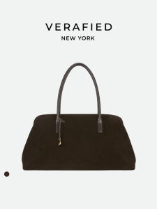 VERAFIED | Autumn Suede Long Handle Boston Bag
