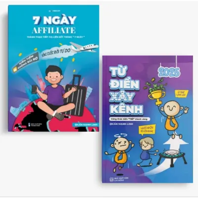 Combo 2 Cuốn 7 Ngày Affiliate & Từ Điển Xây Kênh 2025 sổ tay sổ tay sổ tay