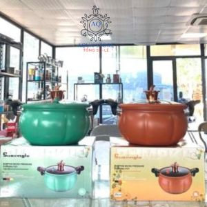 Nồi Áp Suất Bí Ngô Thông Minh Nồi Hầm 4in1 Đa Năng 6L Hầm Gà Cháo - Nồi Chiên Xào Nấu Lẩu Nấu Cơm
