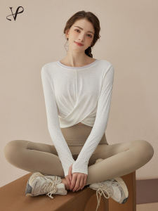 VOJ Womens Yoga Fitness Clothes Quick Dry Long Sleeve Sport Top Pilates Training Suit Spring Summer New Arrival Gym Set