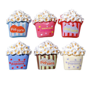 New Cartoon Colorful Popcorn Mini Resin Fridge Magnets Strong Magnetic Sticker Back Magnet for Photo Memo Fixed Home Decor Gift