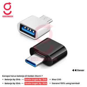 OTG Micro USB dan OTG Type C OTG Hp Android OTG USB Flashdisk ke Hp OTG USB to Type C Multifungsi