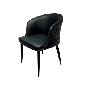 DUOBAOFUXING | Hotel Luxury Faux Leather Armrest Dining Chair