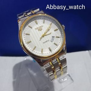 New Abbasy Watch JAM TANGAN RANTAI KOMBINASI WANITA DAN PRIA JAM TANGAN PRIA WANITA POPULER/TANGGAL AKTIF.