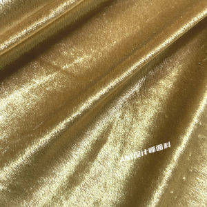 Vải Nhung Nhung Vàng Lụa Bóng Co Giãn Mềm Mại DIY Vải Quần Áo Trang Trí Nhà Cửa Thủ Công Mỹ Nghệ Trung Quốc Đại Lục