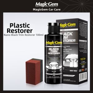 Magic Gem | Restoration and Scratch Repair Black Car Interior Plastic Renewal