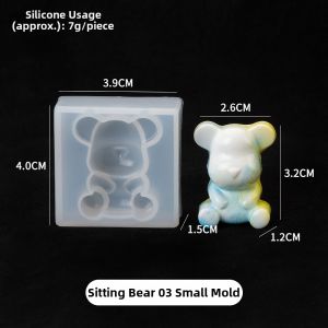 XICAI | Cartoon Bear DIY Silicone Mold for Resin Crafting