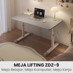 FRANSZA SHOP ZDZ-9 Meja Komputer Minimalis Adjustable Portable Meja Kantor Meja Serbaguna Murah