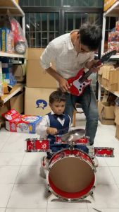 6 ใบ BIG BAND กลองชุด สมจริง 🥁mxv Mtr-XEl สีแดง น้ำเงิน