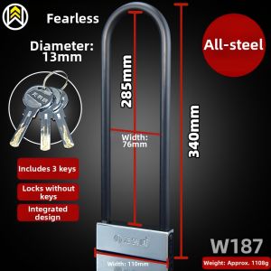WUJUWEI | Security Door Handle Padlock U-shaped
