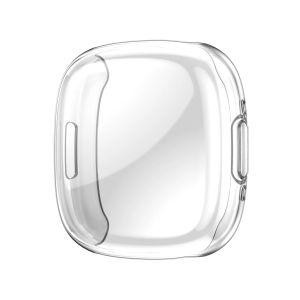 Screen Protector For Fitbit Versa 4/Sense 2 Case Full Soft TPU Plated Bumper Protective Cover for Fitbit Sense 2/Fitbit Versa 4
