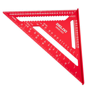 DELIXI | Multi-functional Triangular Ruler 45 and 90 Degrees High Precision