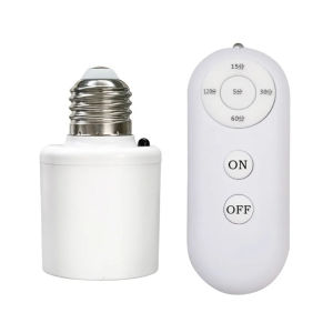 E27 Remote Control Light Bulb Base Socket Smart Timer Switch Wireless 8m Lamp Holder AC 110V 220V ON Off