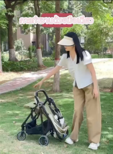 รถเข็นเด็ก M2 ปรับเอนนอนได้ เข็นได้สองทาง รถเข็นเด็กพับได้ 0-5 ปี รถเข็นเด็กพกพา ล้อมีเบรค พกพาสะดวก ขนาดกระเป๋าเดินทาง เหมาะสำหรับใช้พกพาเดินทาง