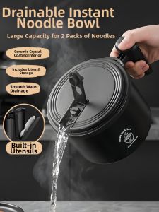 XIAOCHUSHU | Large Easy-clean Noodle Bowl with Lid