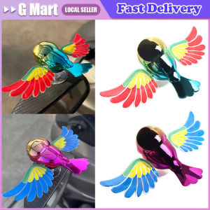 New Simulated Flying Bird Car Ornament Wing Can Swing Wind-Powered Bird In Flight Decor Car Moto Bicycle Decoration
