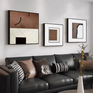Italian Minimalist Living Room Decorative Art Abstract Modern Simple Sofa Background Wall Hanging Picture Modern Geometric Line Painting