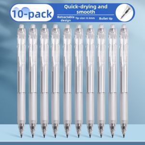 deli | Auto Click Sleek Exam Pen Simplified Bullet Design 0.5mm Black