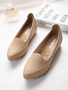 Comfortable Flat Bottom Pointed Toe Womens Shoes Soft Sole Professional Style Summer Fashion Casual Korean Design Slip-On