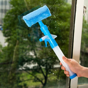 Water Spray Double-Sided Glass Cleaning Tool Multi-Function Window Wiper Glass Wiper Window Wiper