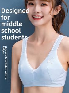 Young Adult Bra Junior High School High School Student Underwear 17-Year-Old Girl 15 Adolescent Development Bra Second Stage Pure Cotton