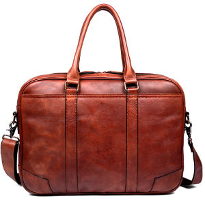 Mantime | Leisure Business Mens Briefcase Genuine Leather Crossbody Bag